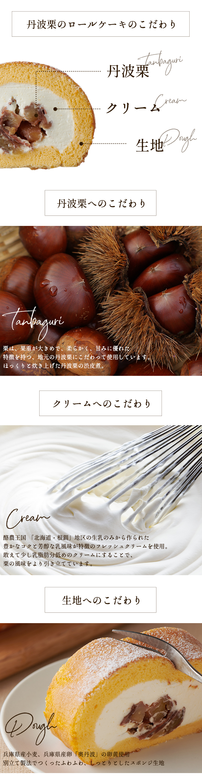 丹波栗のロールケーキ Ntdケーキ 中島大祥堂オンラインショップ