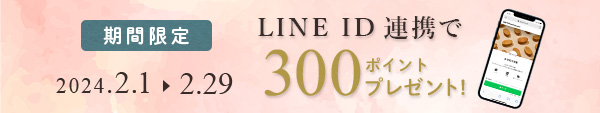 LINE ID連携で300ptプレゼント