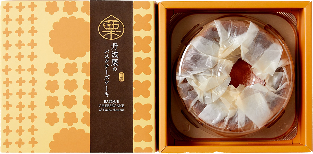 丹波栗のバスクチーズケーキ 箱